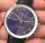 Fake IWC Schaffhausen Portugieser Chronograph Watch SS Blue Dial